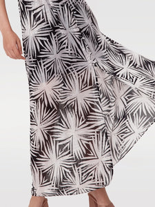 DVF	ERICA LONG DRESS SEA HOLLY BLACK