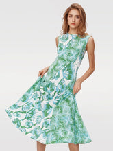 Load image into Gallery viewer, DVF	SUNNIVA DRESS	SEA TREES SEA HOLLEY GREEN