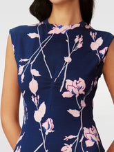 Load image into Gallery viewer, DVF LEORA DRESS FINAL ACT FLORAL BLUSH PINK