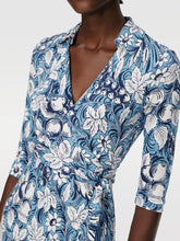 Load image into Gallery viewer, DVF	ABIGAIL MIDI DRESS BIRD OF PARADISE IVORY