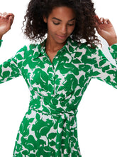 Load image into Gallery viewer, DVF DIDI DRESS FLORA NOCTURNA GREEN