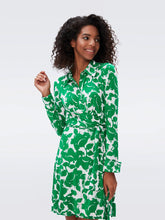 Load image into Gallery viewer, DVF DIDI DRESS FLORA NOCTURNA GREEN