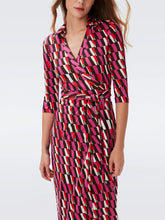 Load image into Gallery viewer, DVF	ABIGAIL MIDI DRESS ARTA GEO PINK ME