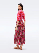 Load image into Gallery viewer, DVF AUSTRIA REVERSIBLE SKIRT PAP TUL LG PK ME/AR GEO PK ME