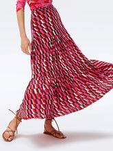 Load image into Gallery viewer, DVF AUSTRIA REVERSIBLE SKIRT PAP TUL LG PK ME/AR GEO PK ME