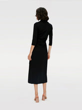 Load image into Gallery viewer, DVF	ABIGAIL MIDI DRESS BLACK