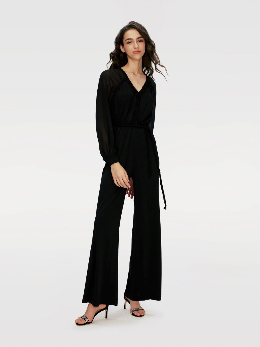 DVF	OPHELIA JUMPSUIT BLACK