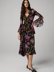 DVF	CHARLISE BLOUSE SERENISSIMA BLACK