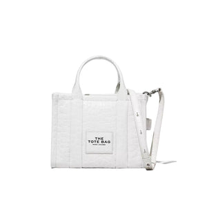 THE CROC-EMBOSSED SMALL TOTE BAG