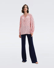 Load image into Gallery viewer, DVF NEW FREDDIE BLOUSE TWISTED GEO SOFT PINK