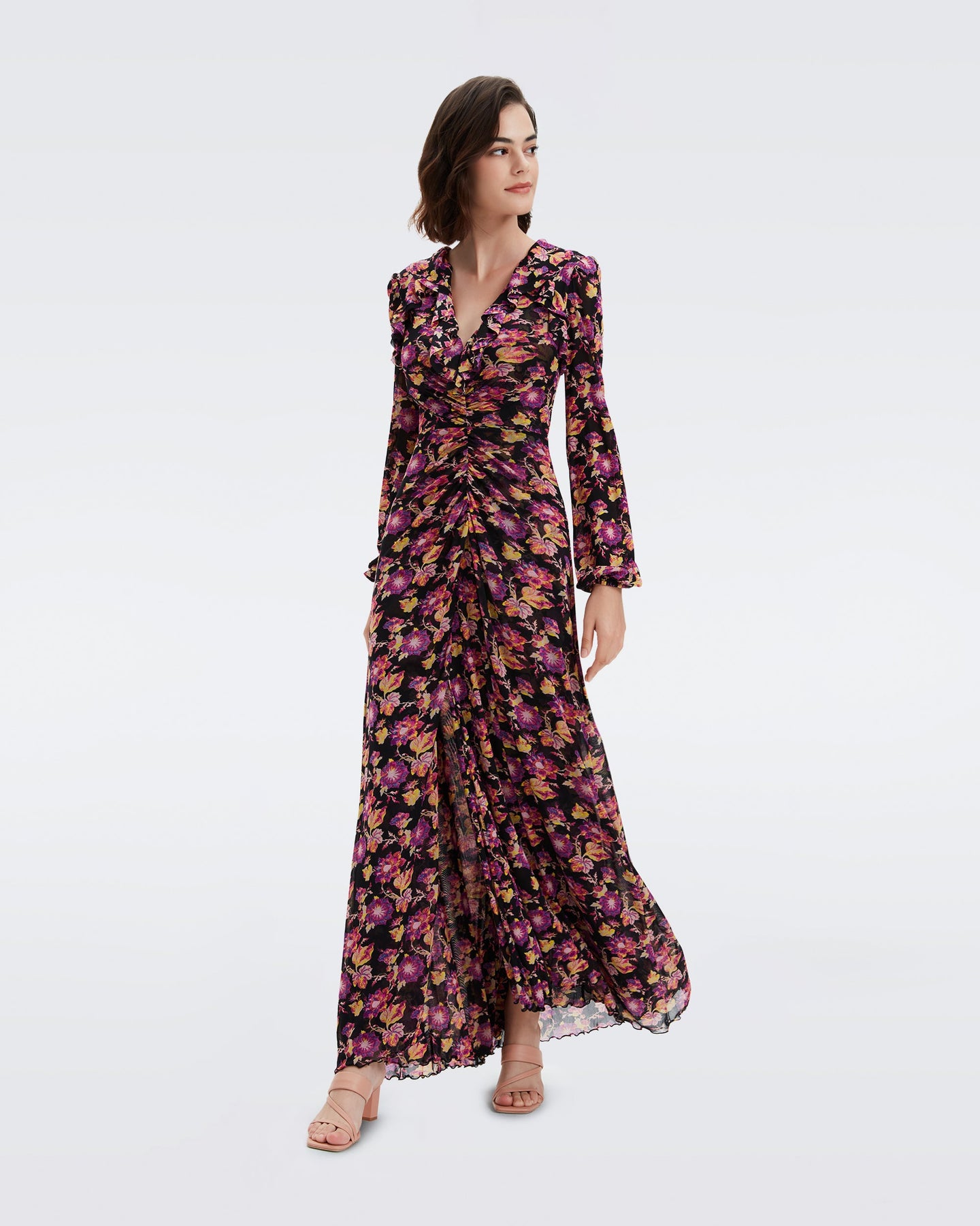 DVF SEAN DRESS ASTRANTIA MED BLACK