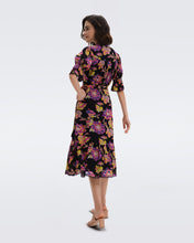 Load image into Gallery viewer, DVF PEACH DRESS ASTRANTIA LG BLACK