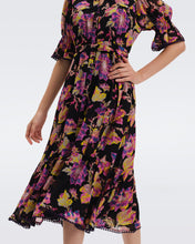 Load image into Gallery viewer, DVF PEACH DRESS ASTRANTIA LG BLACK