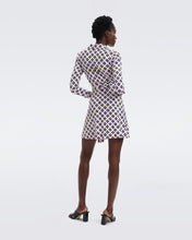 Load image into Gallery viewer, DVF DIDI DRESS PAINTED CUBE LG ORCHID