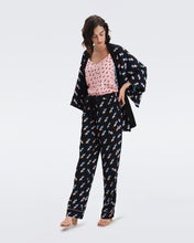 Load image into Gallery viewer, DVF VERONICA PANTS TWISTED GEO BLACK