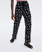 Load image into Gallery viewer, DVF VERONICA PANTS TWISTED GEO BLACK