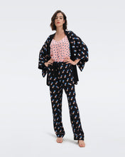 Load image into Gallery viewer, DVF VERONICA PANTS TWISTED GEO BLACK