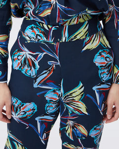 DVF FEDERICA PANTS ABSTRACT BTFLY MED PERF NAVY